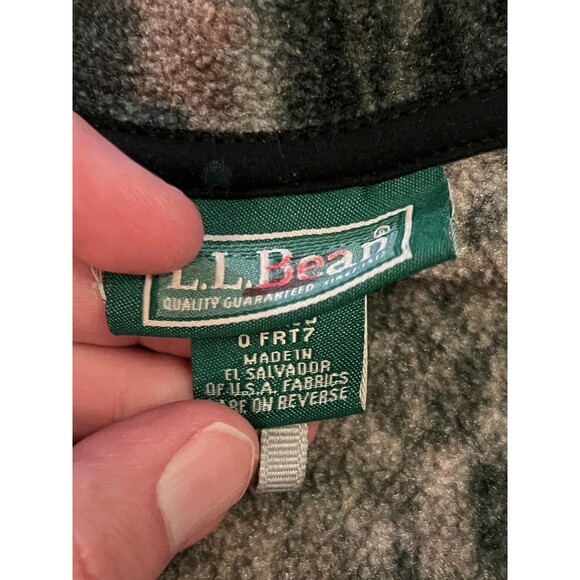 L.L.Bean Jacket Womens Extra Large Camo Polartec Fleece Full Zip Maine Hunting - Picture 6 of 8
